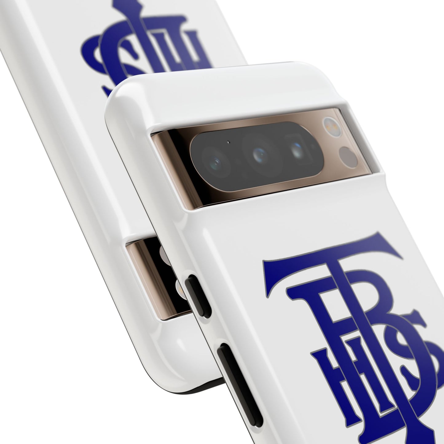 Stacked Logo - Tough Phone Cases - White