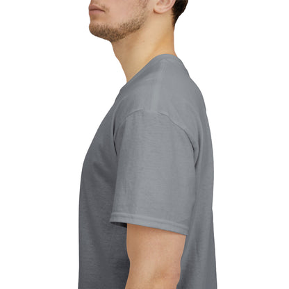 Classic Tech Logo - Blue Graphic - Men's Heavy Cotton T-Shirt