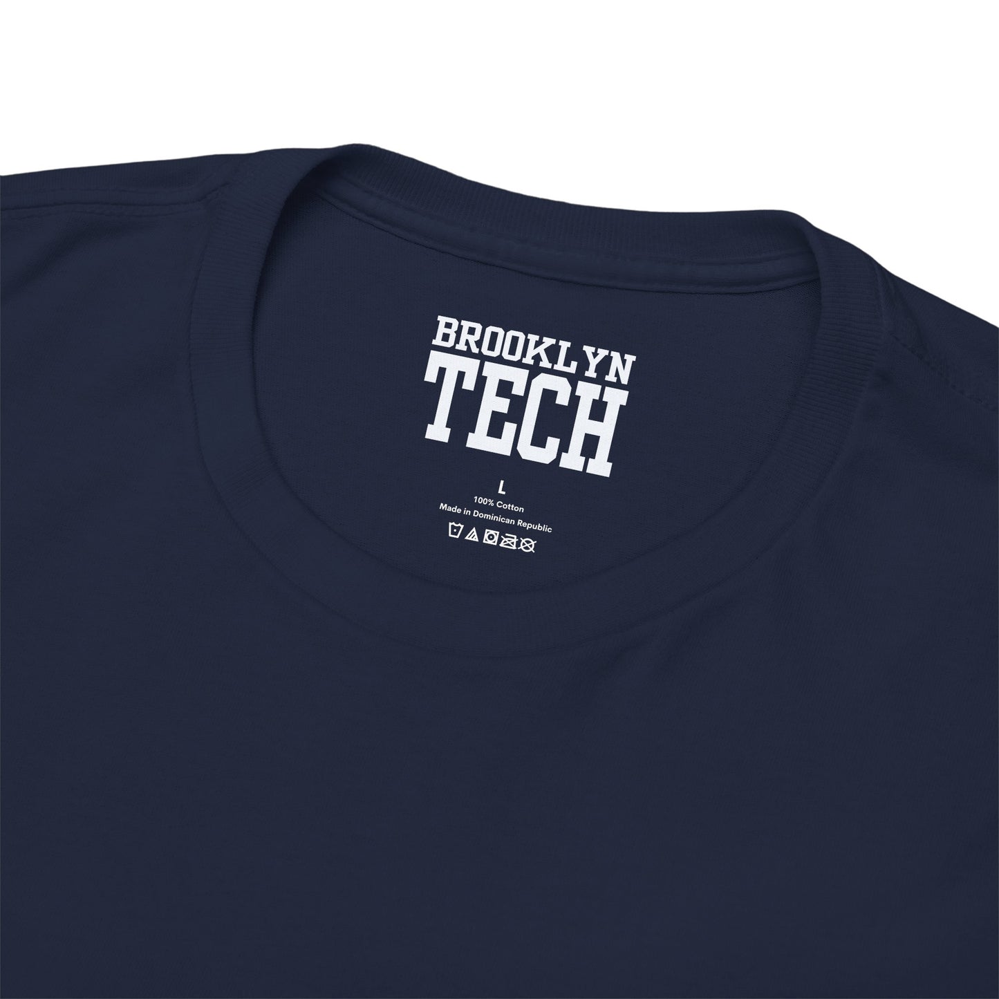 Classic Brooklyn Tech on Left Chest - Heavy Cotton Men's T-Shirt