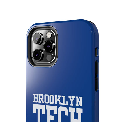 Brooklyn Tech Class of 1995 Tough Phone Case - Blue with white graphics