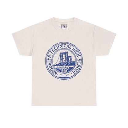 Classic Tech Logo - Blue Graphic - Men's Heavy Cotton T-Shirt