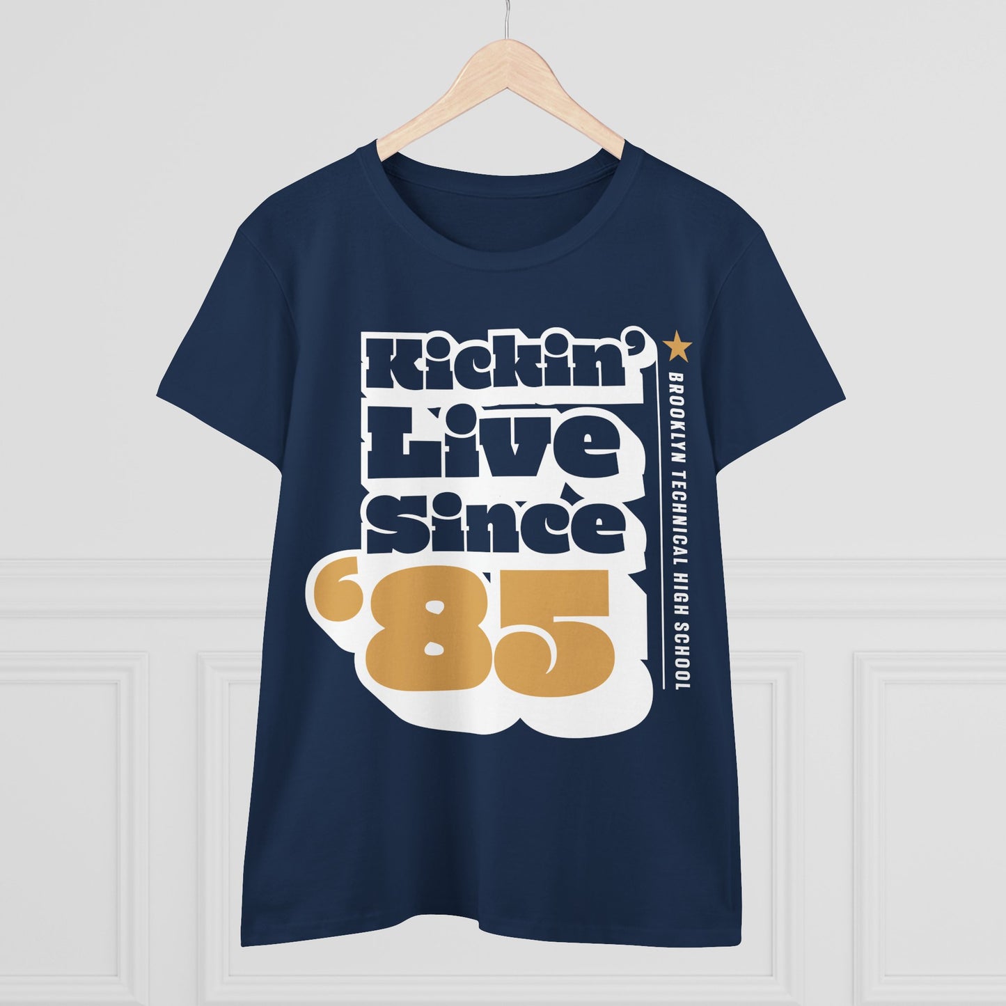 Class of 1985 Commemorative Women's Midweight Cotton Tee - Kickin' Live Since '85
