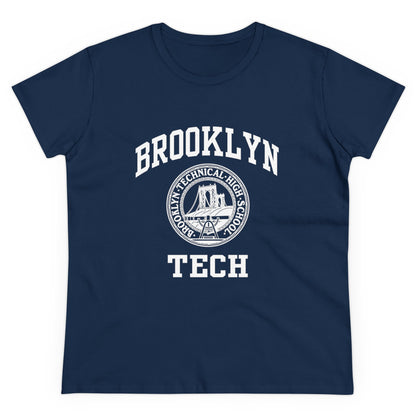 Classic Tech Logo - Ladies Midweight Cotton T-Shirt