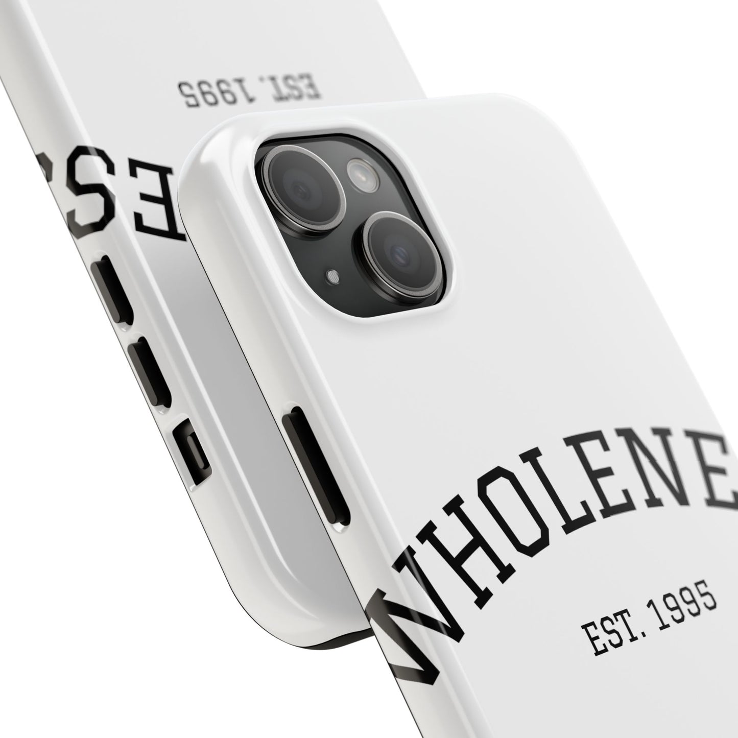 Wholeness Est. 1995 Tough Phone Case — Minimal Arch Text Protective Cover