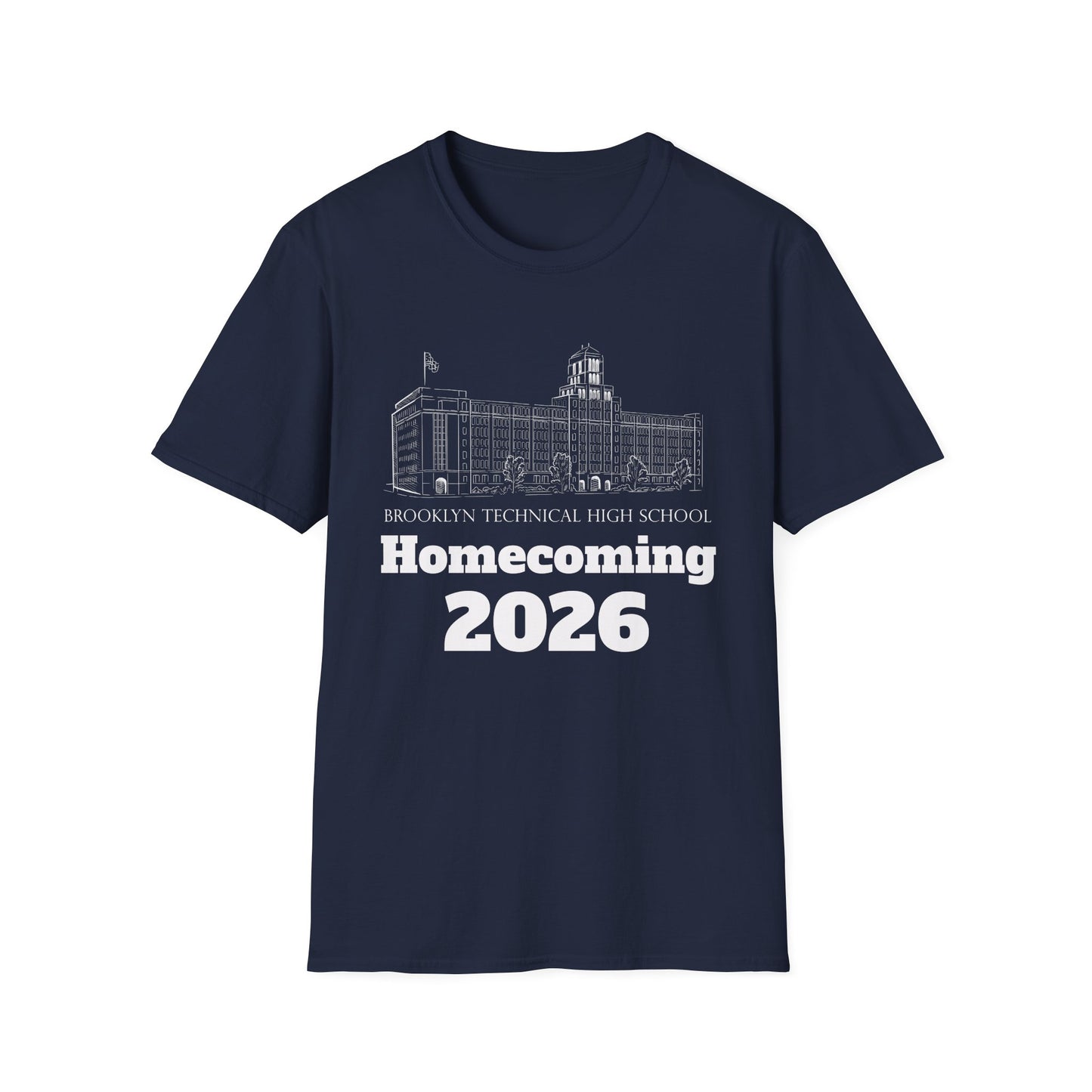 Homecoming 2026 T-Shirt — School Building Illustration