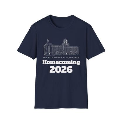 Homecoming 2026 T-Shirt — School Building Illustration