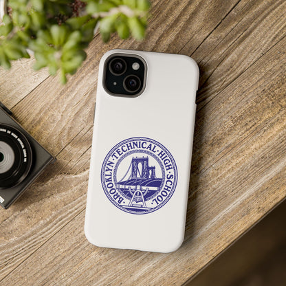 Classic Tech Seal - Impact-Resistant Phone Cases - Iphone Or Samsung - White