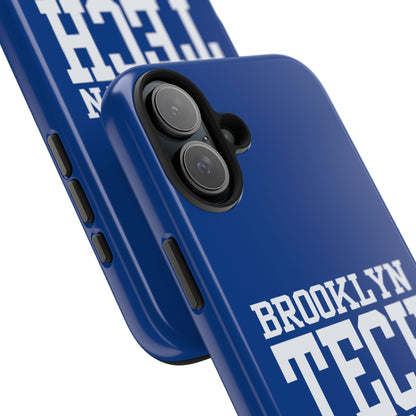 Brooklyn Tech Class of 1995 Tough Phone Case - Blue with white graphics