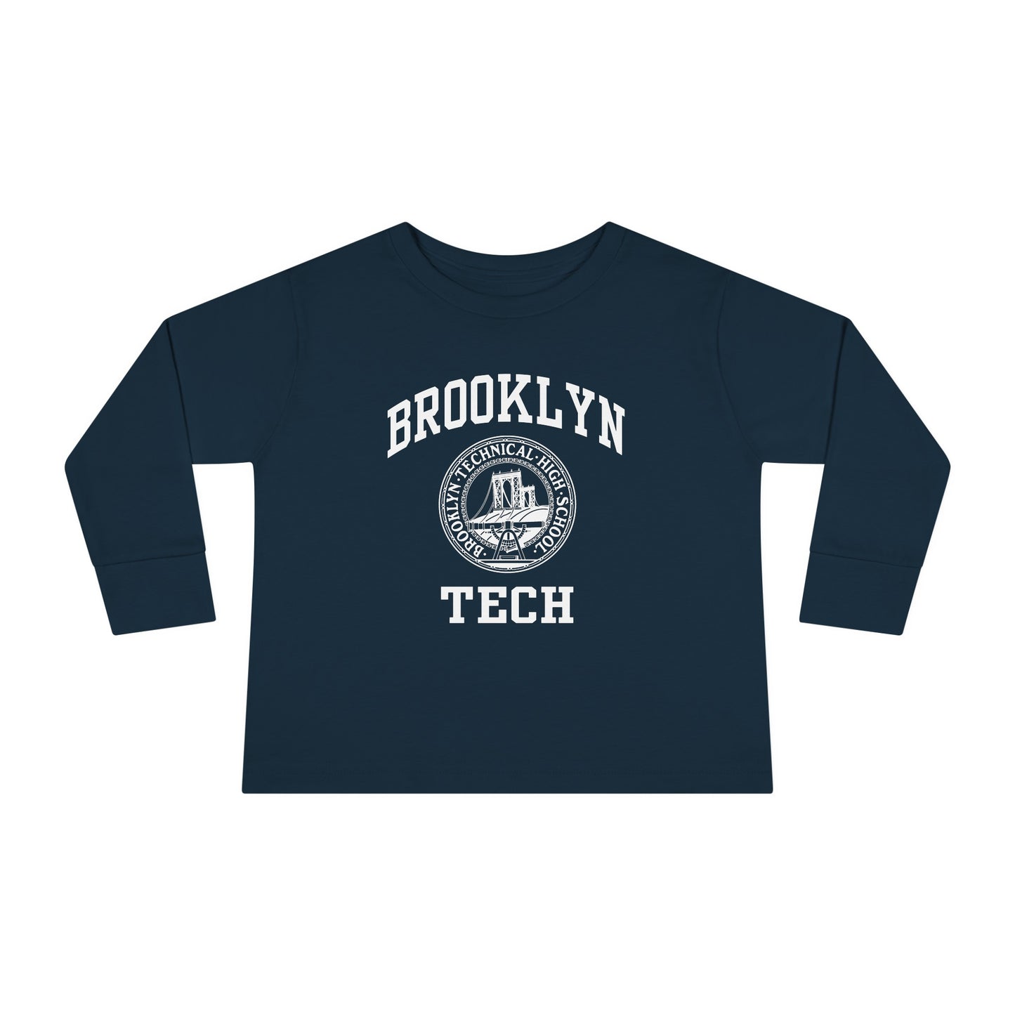 Family - Classic Brooklyn Tech Logo - Toddler Long Sleeve T-Shirt