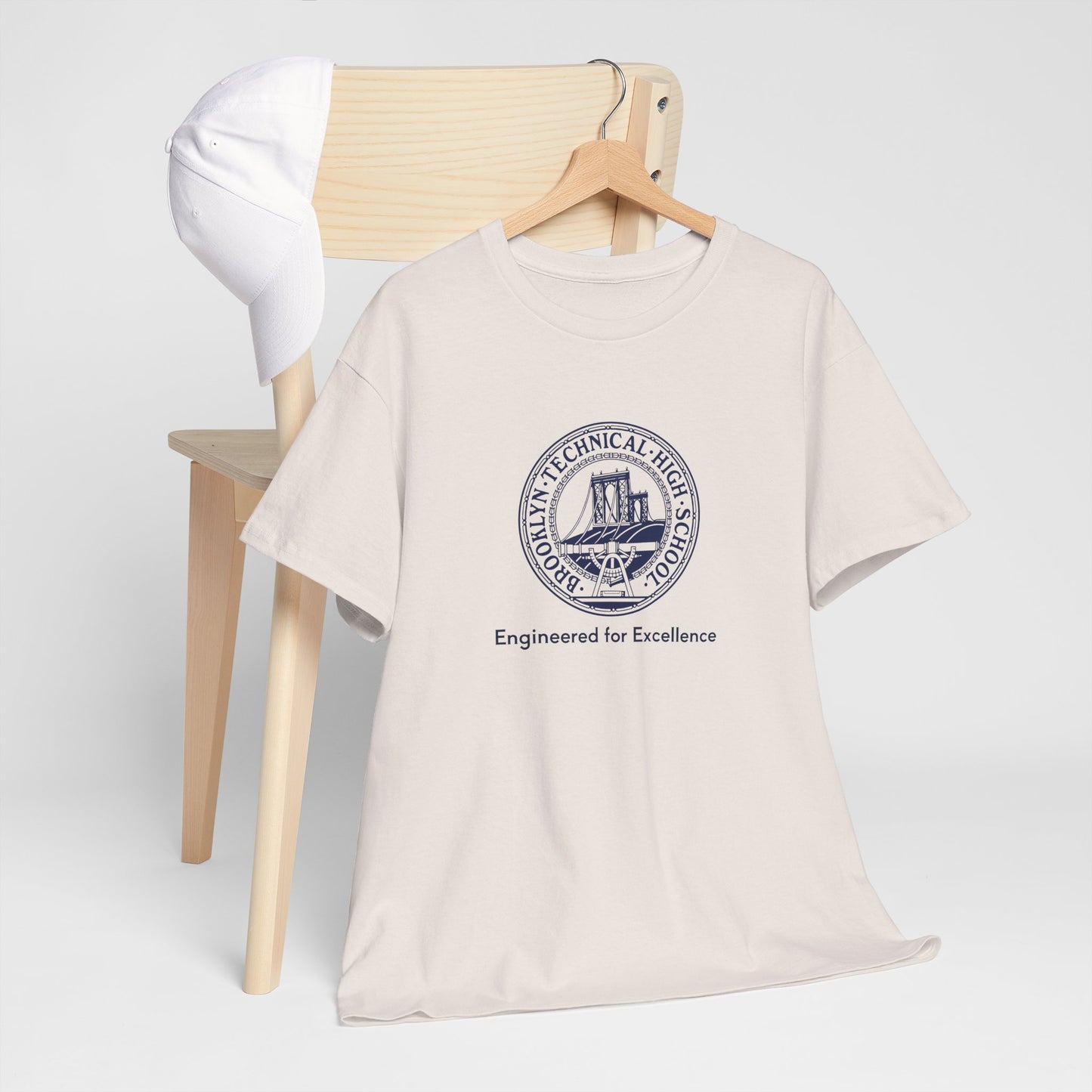 Classic Tech Logo - Engineered for Excellence - Men's Heavy Cotton T-Shirt