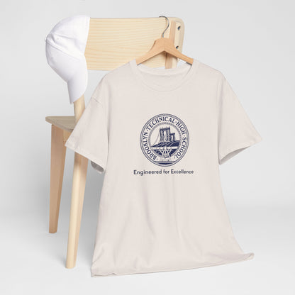Classic Tech Logo - Engineered for Excellence - Men's Heavy Cotton T-Shirt