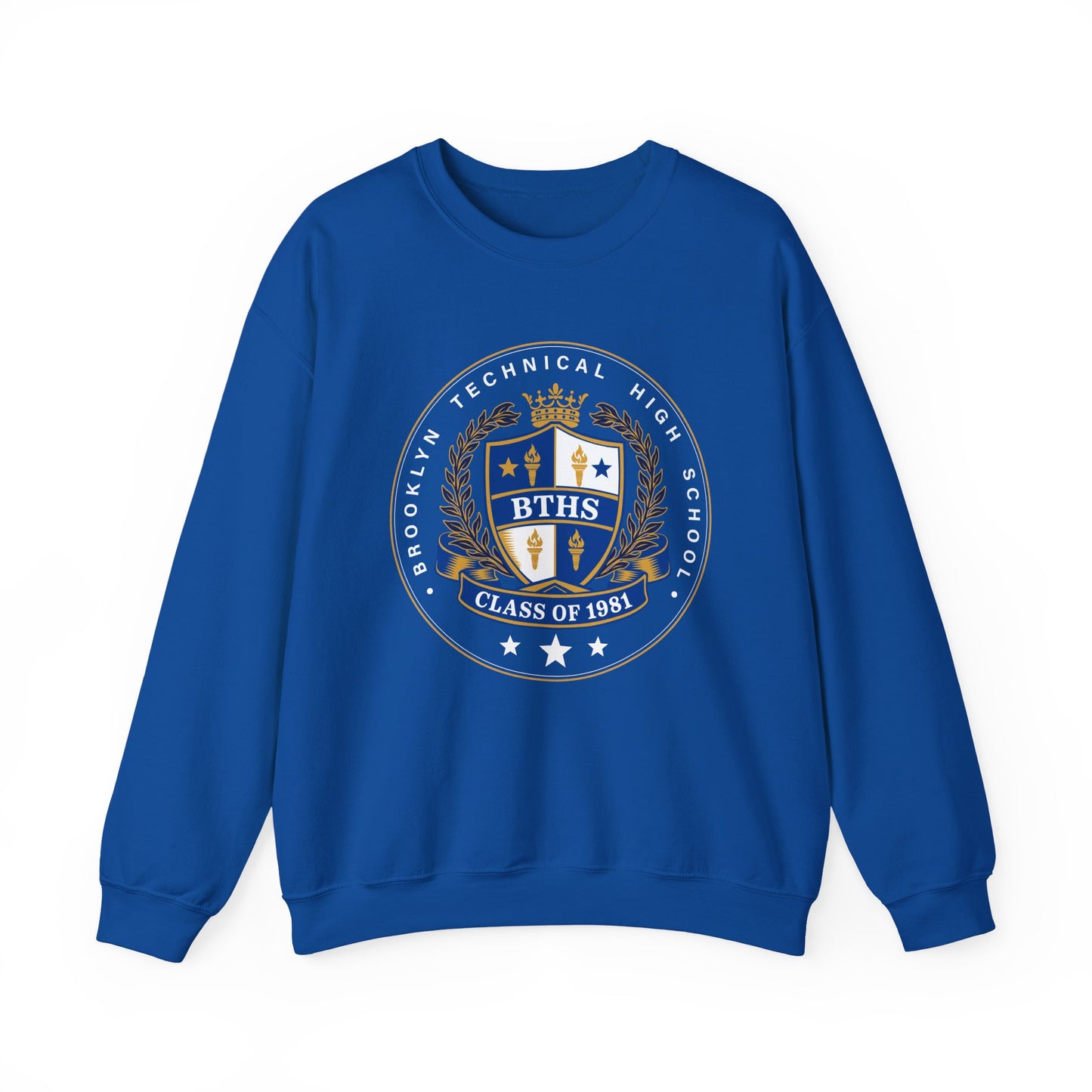 Class of 1981 - Men's Heavy Blend™ Crewneck Sweatshirt - Royal Blue Logo