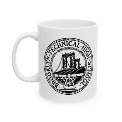 Dekalb Ave & Brooklyn Tech Pl - Ceramic Mug, (11oz, 15oz) - B&w