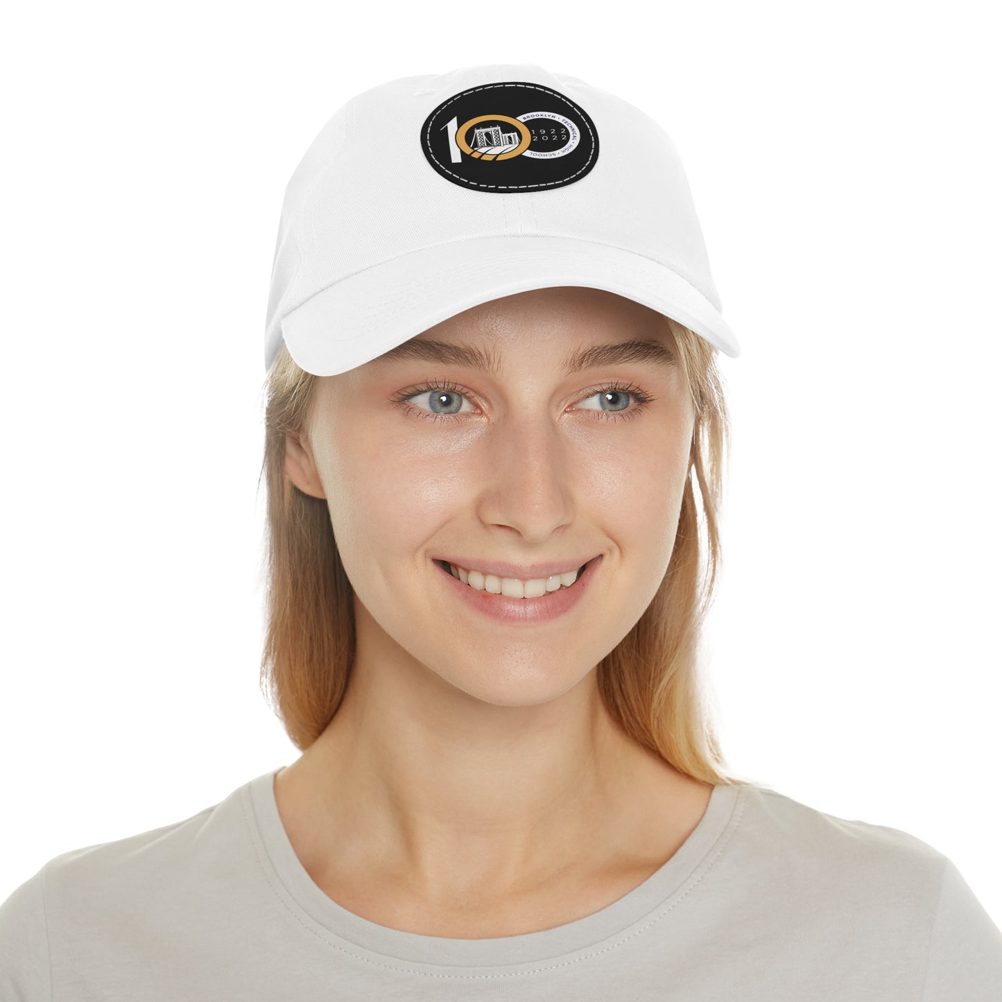 Tech Centennial Hat with Leather Patch (Round)