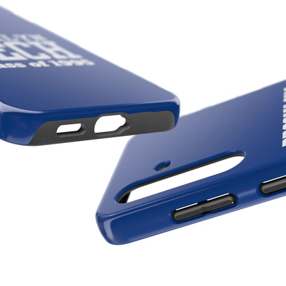 Brooklyn Tech Class of 1995 Tough Phone Case - Blue with white graphics
