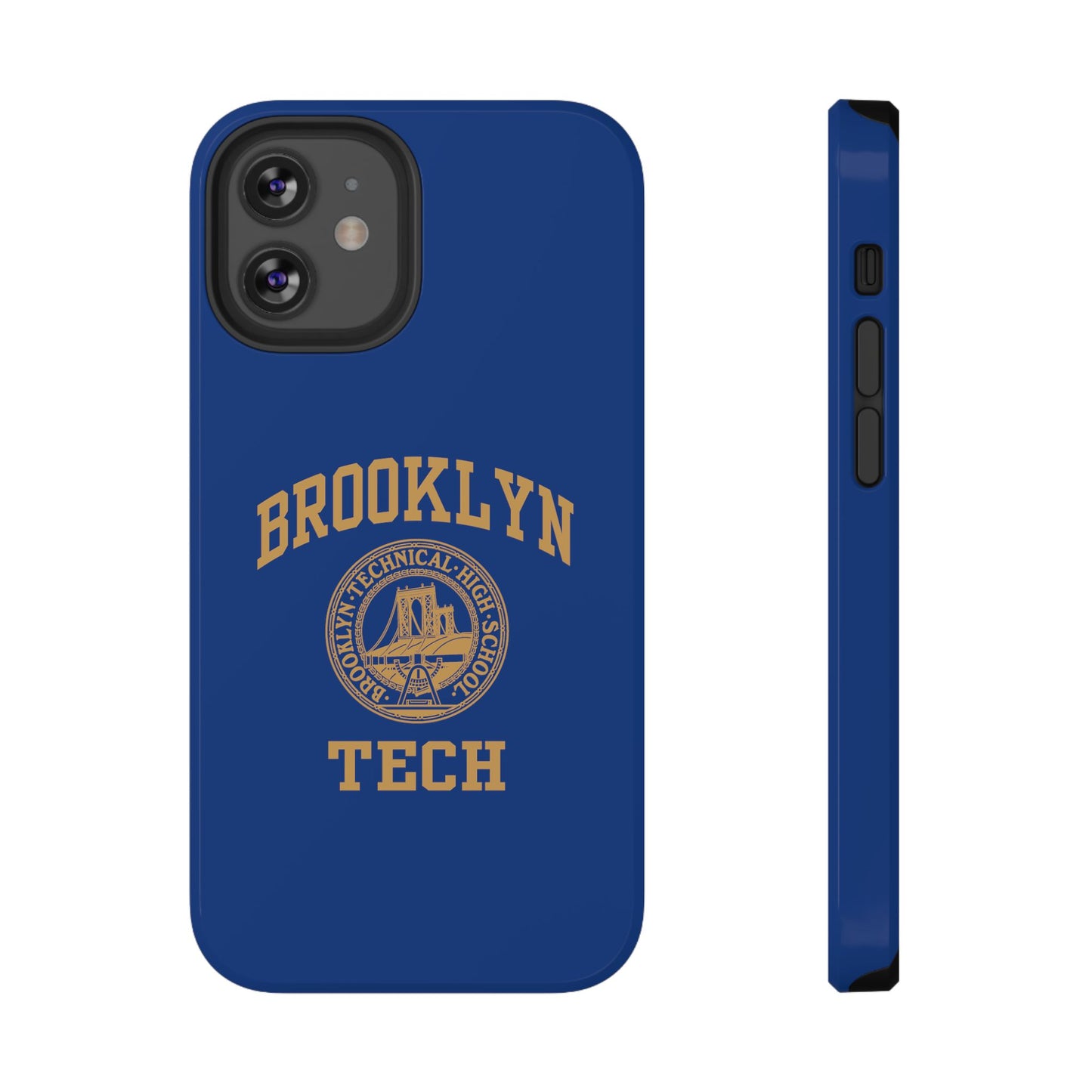 Brooklyn Tech Classic Logo - Impact-Resistant Phone Cases - Iphone Or Samsung - Navy