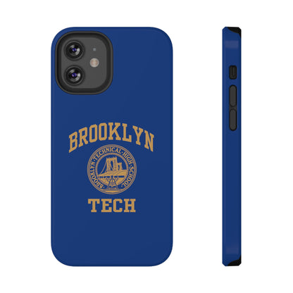 Brooklyn Tech Classic Logo - Impact-Resistant Phone Cases - Iphone Or Samsung - Navy