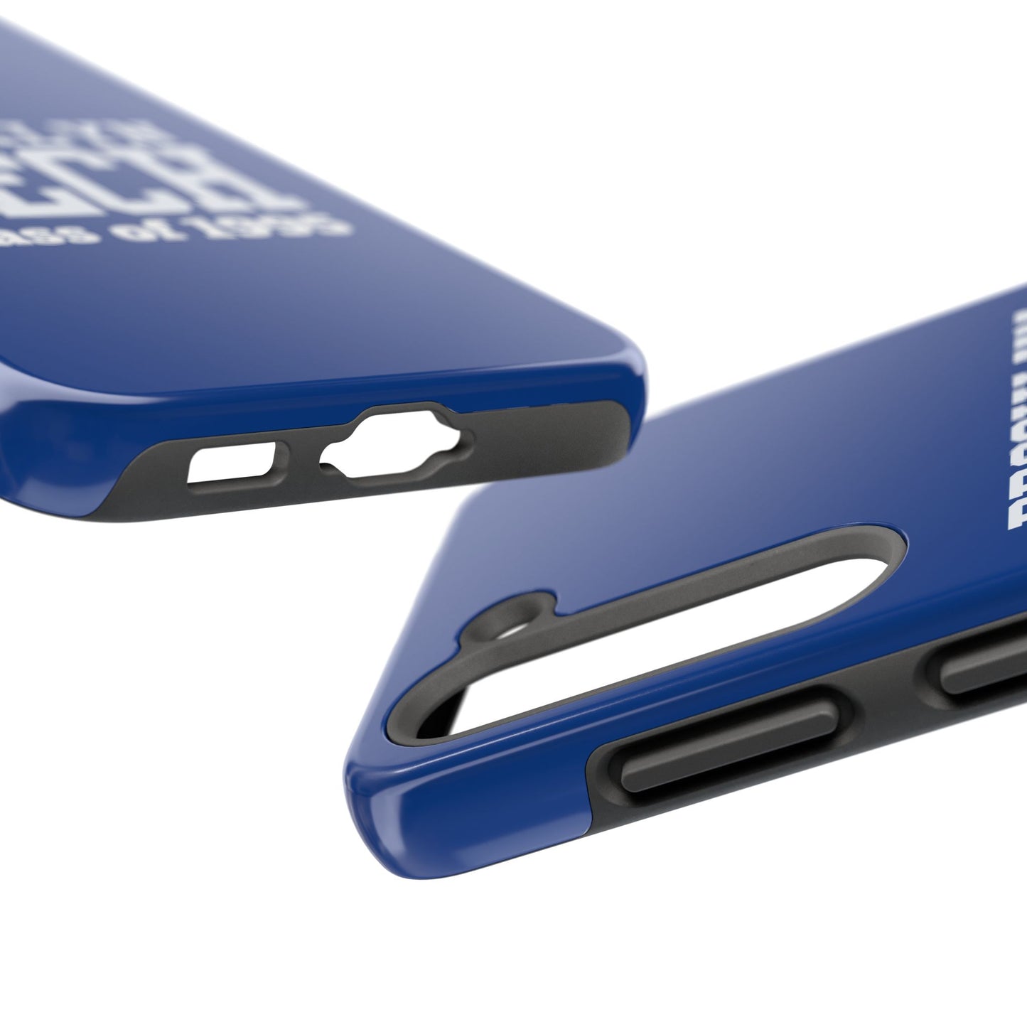Brooklyn Tech Class of 1995 Tough Phone Case - Blue with white graphics