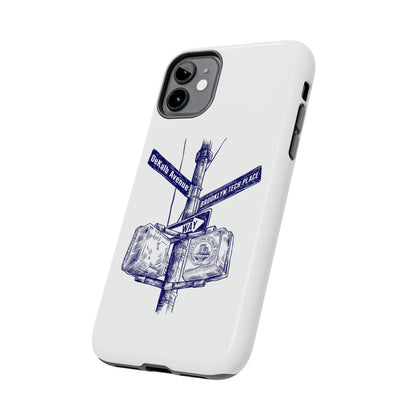 Dekalb Ave & Brooklyn Tech Place - Tough Phone Cases - White