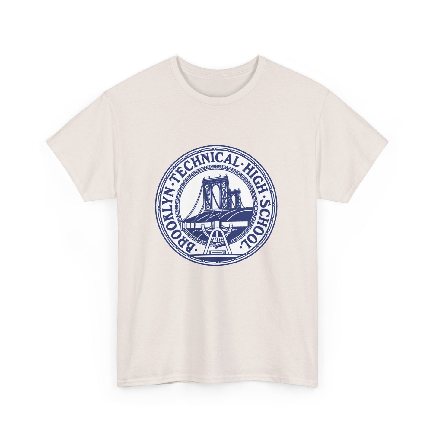 Classic Tech Seal With Background - Men's Heavy Cotton T-Shirt