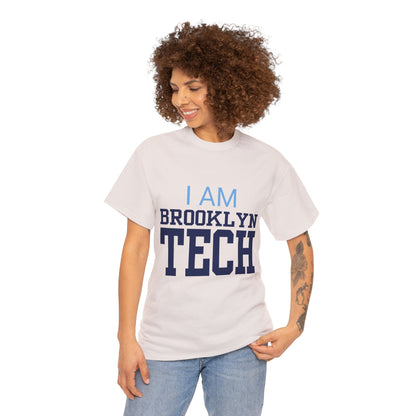 I Am Brooklyn Tech - Classic Font - Men's Heavy Cotton T-Shirt