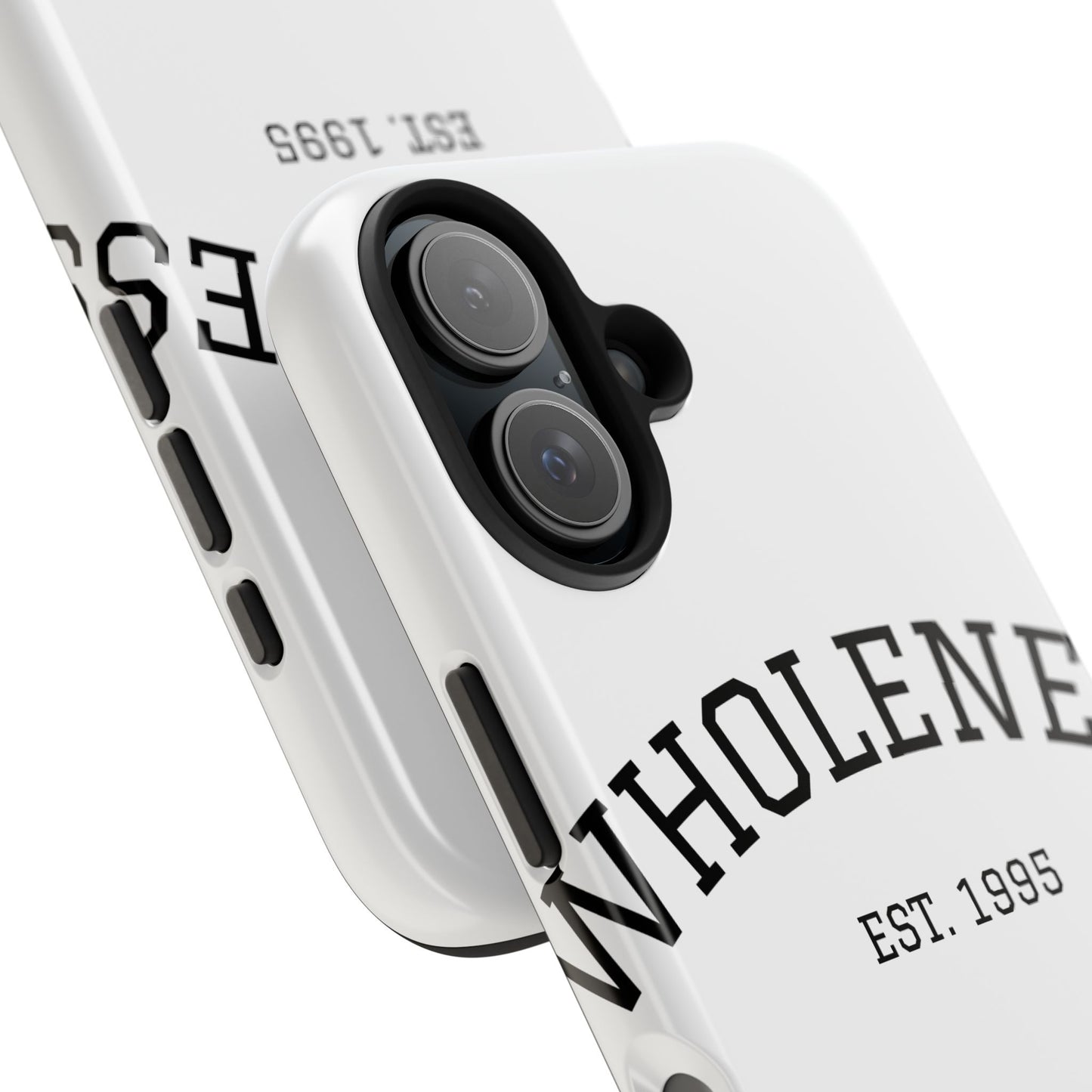 Wholeness Est. 1995 Tough Phone Case — Minimal Arch Text Protective Cover