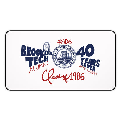 Class of 1986 40th Reunion Desk Mat - Navy logo