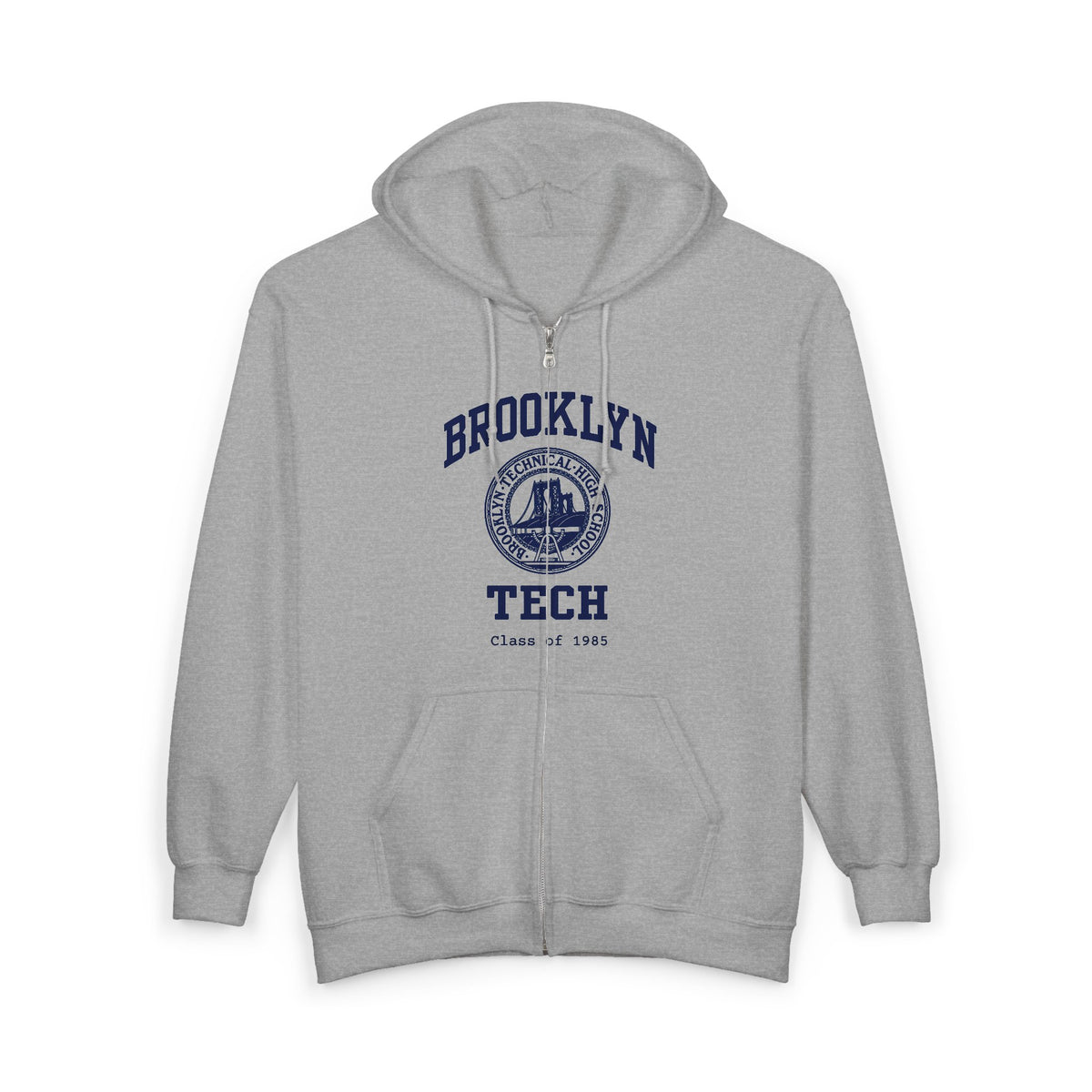 Class of 1985 - Classic Logo with Brooklyn Tech - Full-Zip Hoodie