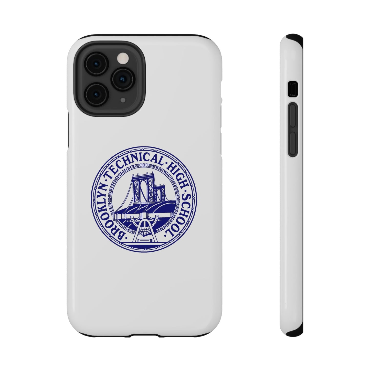 Classic Tech Seal - Impact-Resistant Phone Cases - Iphone Or Samsung - White