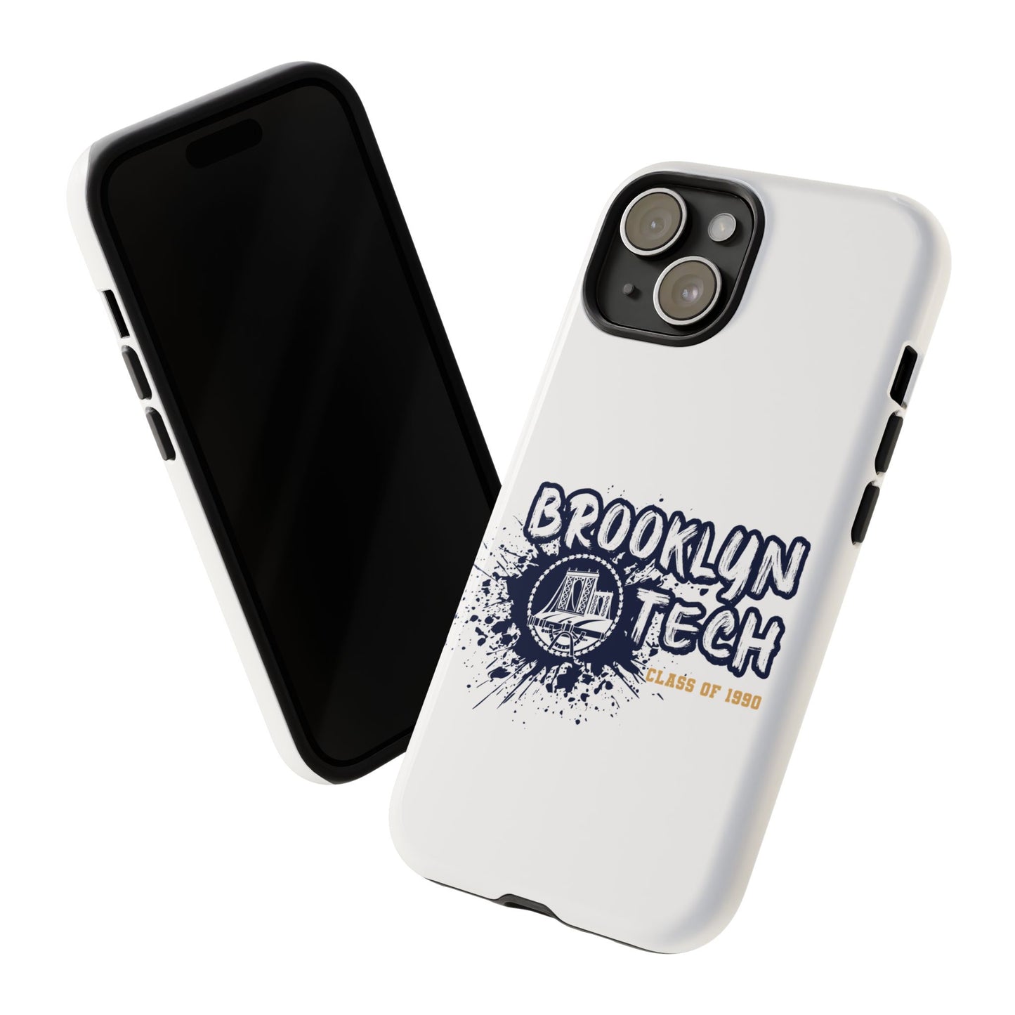 Class Of 1990 Commemorative Tough Cases - Apple & Samsung Only - Gold Font On White Background