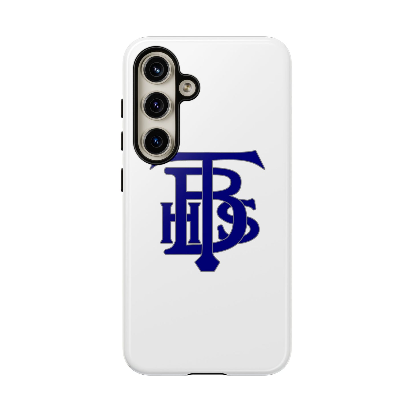 Stacked Logo - Tough Phone Cases - White