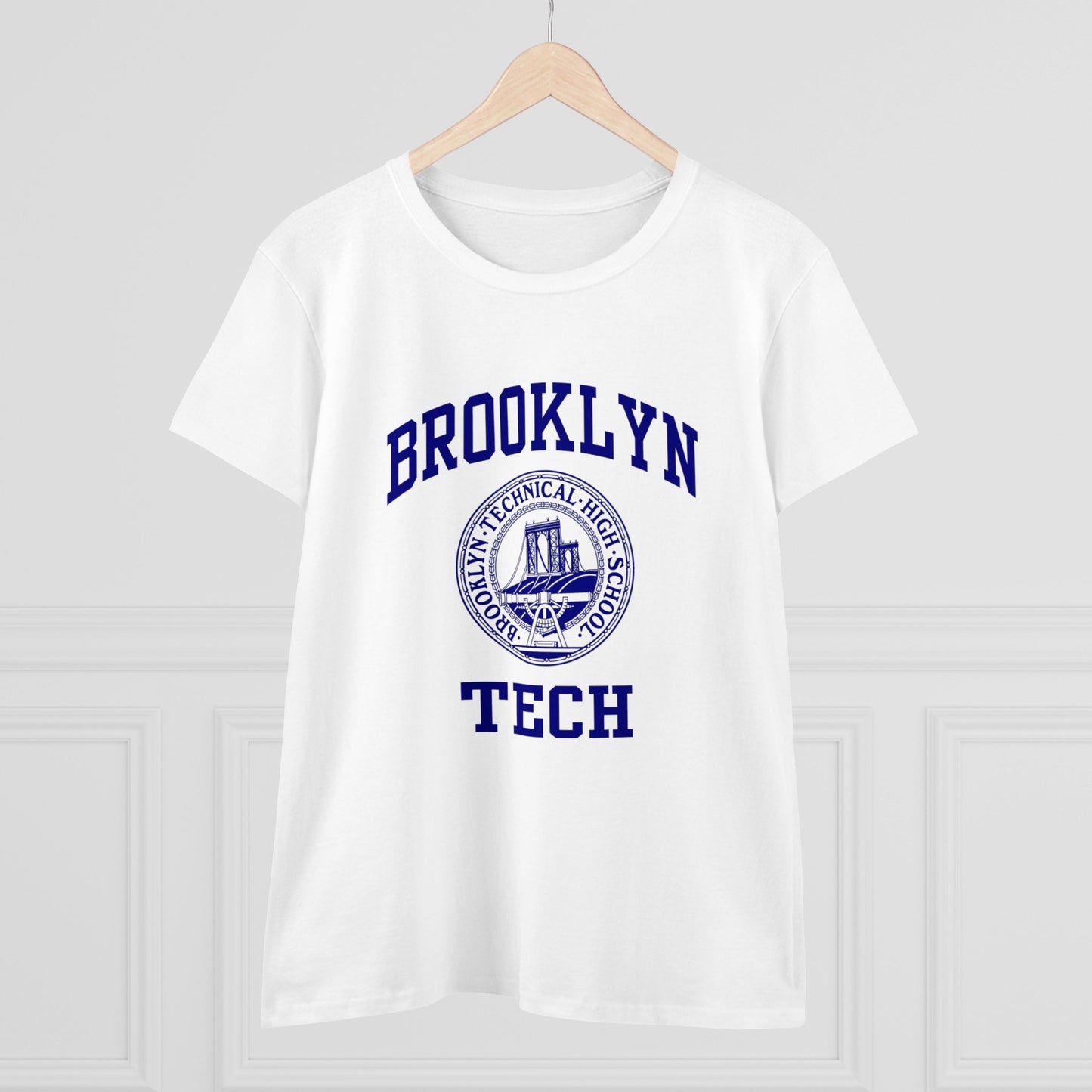 Classic Tech Logo - Ladies Midweight Cotton T-Shirt