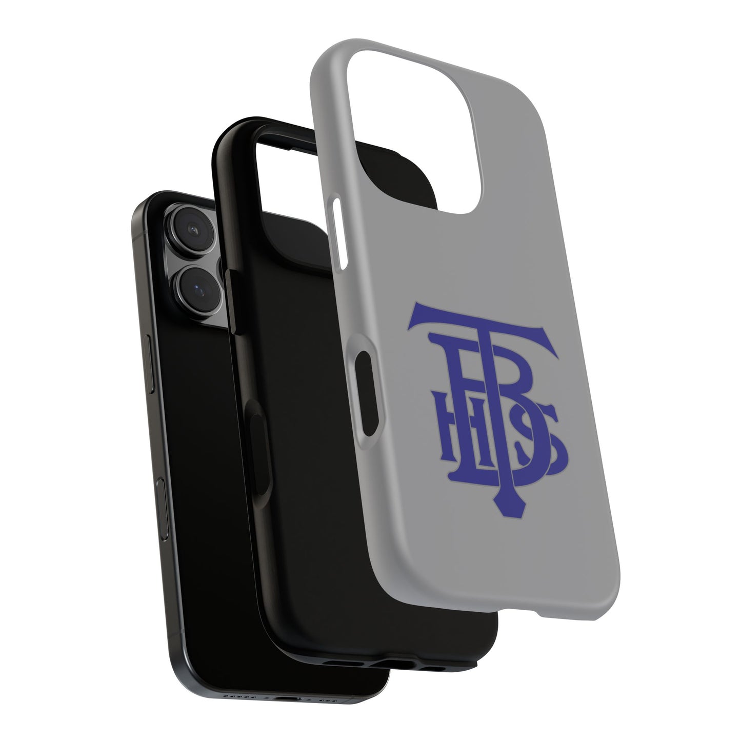 Stacked Logo - Tough Phone Cases - Gray - iPhones