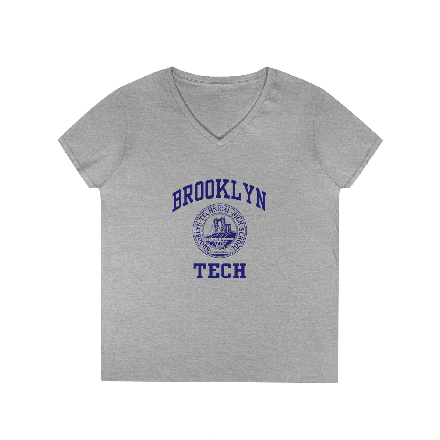 Brooklyn Tech Classic Logo - Ladies' V-Neck T-Shirt