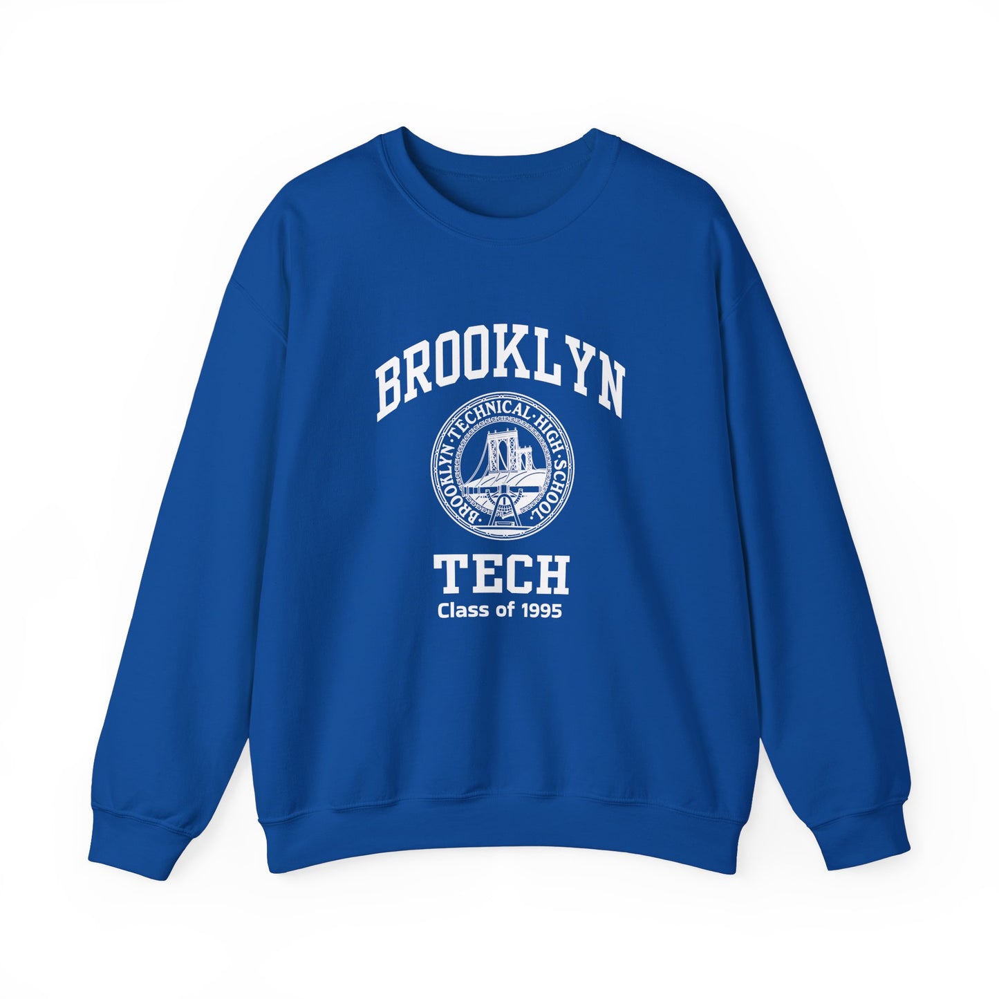 Brooklyn Tech Classic Logo - Men's Heavy Blend™ Crewneck Sweatshirt - Class Of 1995