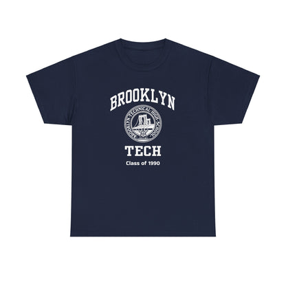 Brooklyn Tech Classic Logo - Men's Heavy Cotton T-Shirt - Class of 1990