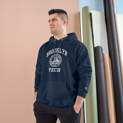 Classic Tech Logo With Brooklyn Tech - Champion Hoodie