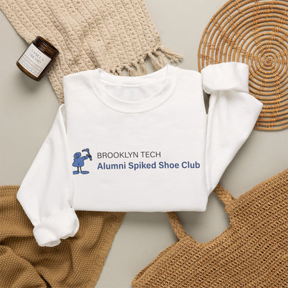 Brooklyn Tech Alumni Spiked Shoe Club Crewneck Sweatshirt - Rectangular Logo
