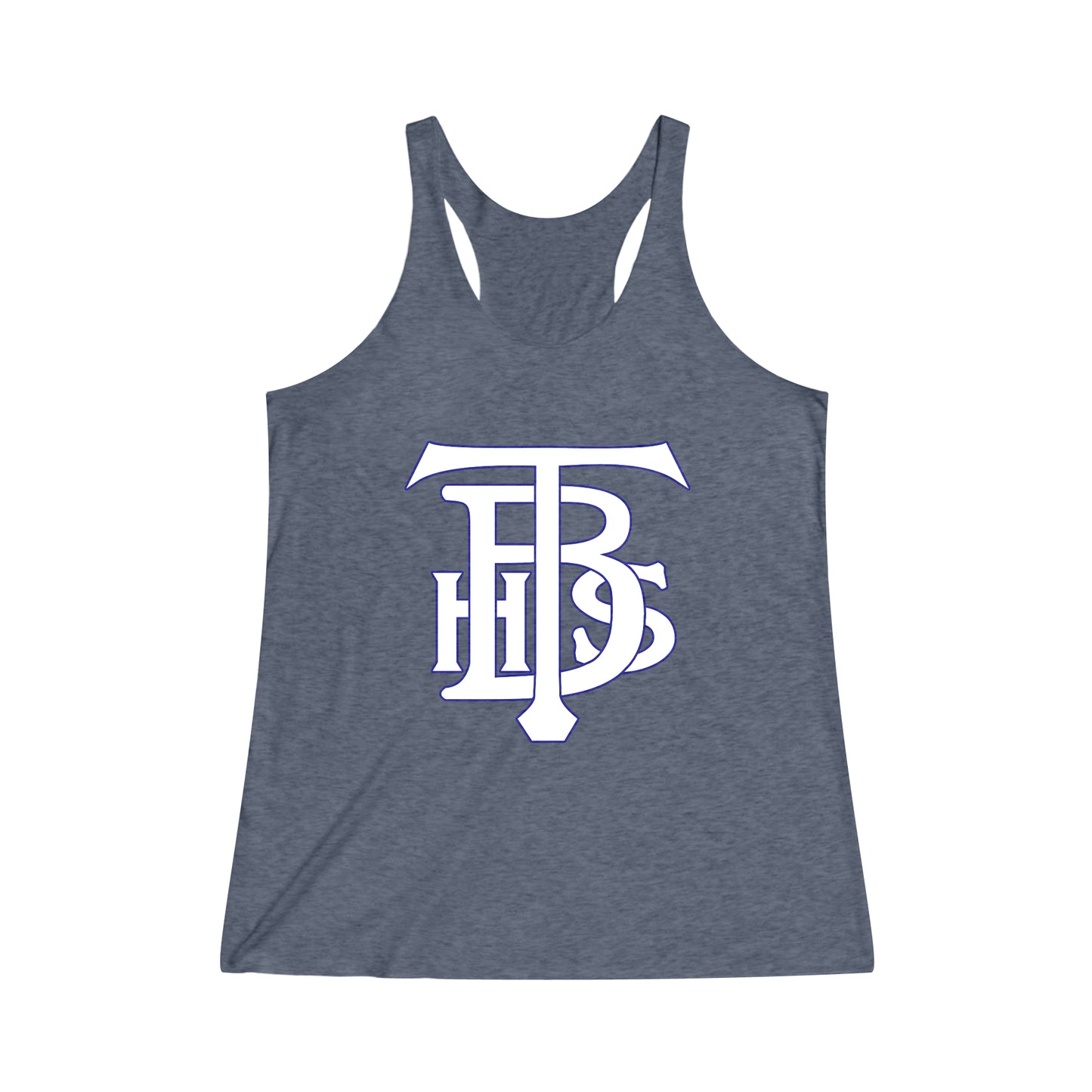 Stacked Tech Logo - Ladies Tri-Blend Racerback Tank