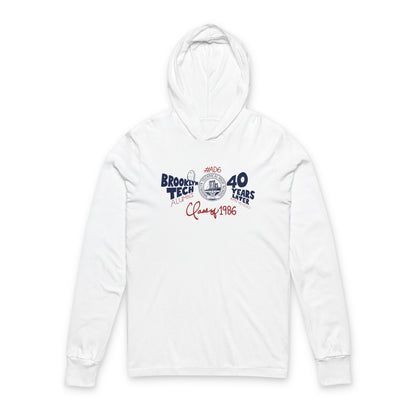 Class of 1986 Commemorative Bella+Canvas Unisex Hooded Long Sleeve T-shirt
