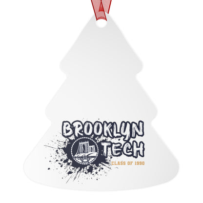 Class of 1990 Commemorative Metal Ornaments - Gold font