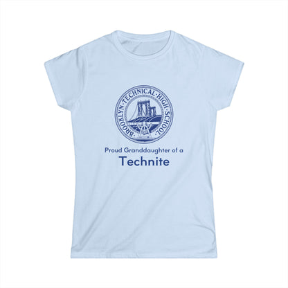 Family - Proud Granddaughter Of A Technite - Ladies Softstyle T-Shirt