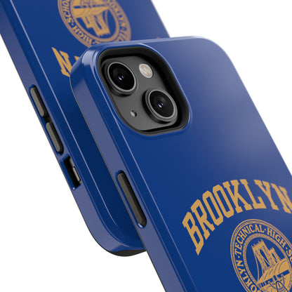 Brooklyn Tech Classic Logo - Impact-Resistant Phone Cases - Iphone Or Samsung - Navy