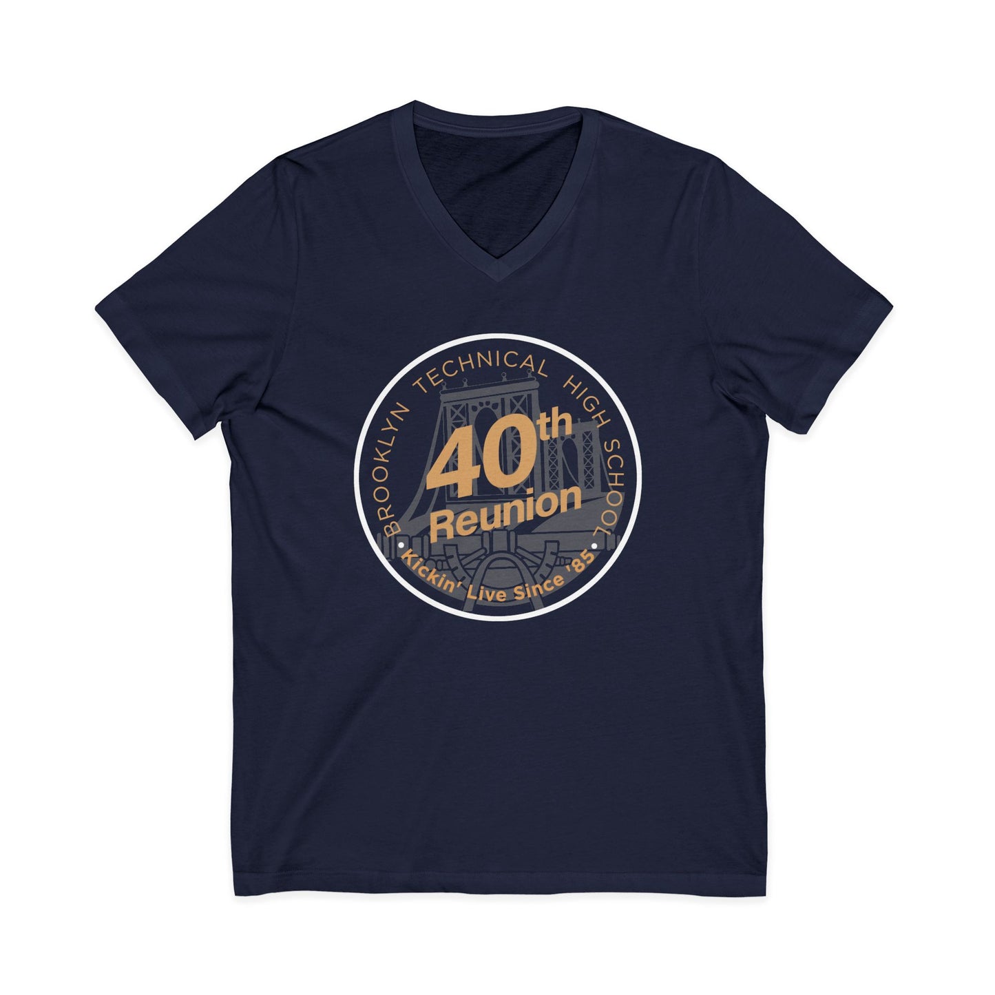 Class of 1985 Commemorative Unisex Jersey Short Sleeve V-Neck Tee - 40th Reunion