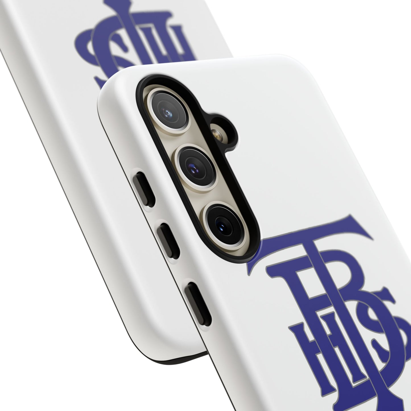 Stacked Logo - Tough Phone Cases - White