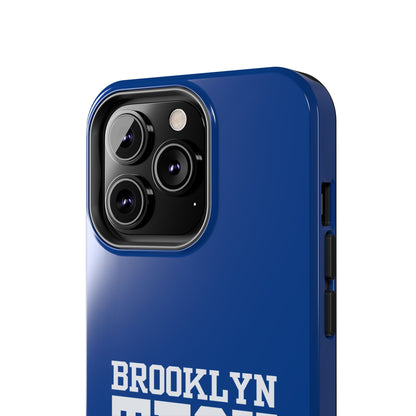 Brooklyn Tech Class Of 1985 Tough Phone Case - Navy-Blue With White Graphics