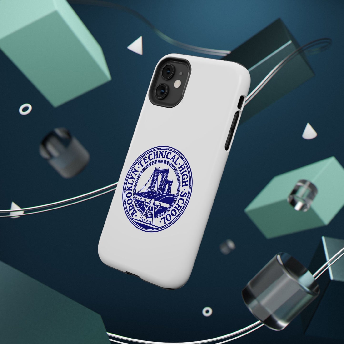 Classic Tech Seal - Impact-Resistant Phone Cases - Iphone Or Samsung - White