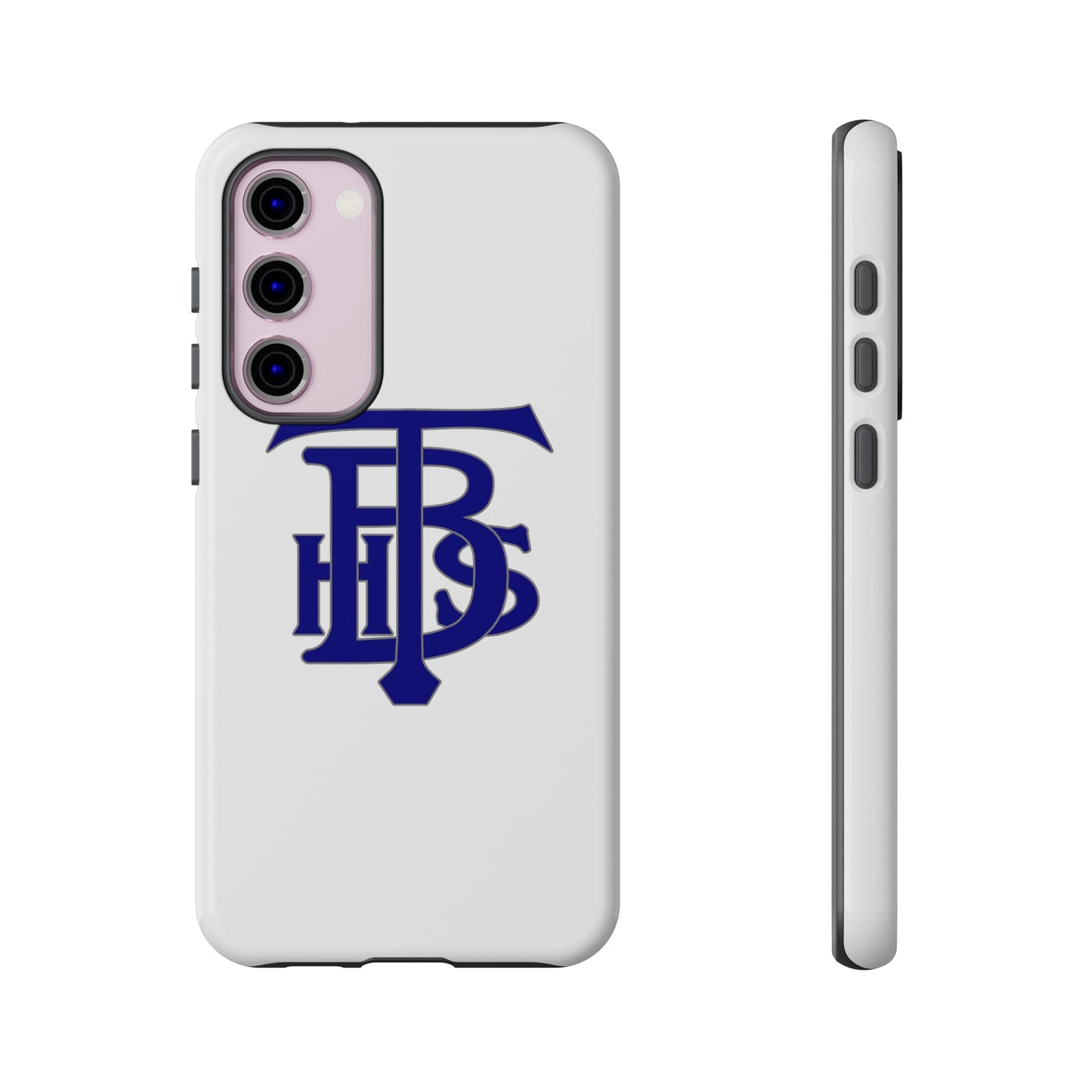 Stacked Logo - Tough Phone Cases - White