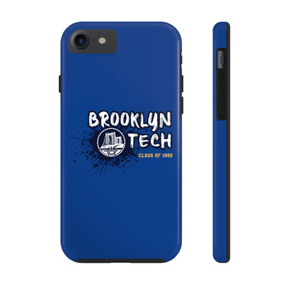 Class Of 1990 Commemorative Tough Phone Cases - Gold Font With Dark Blue Background