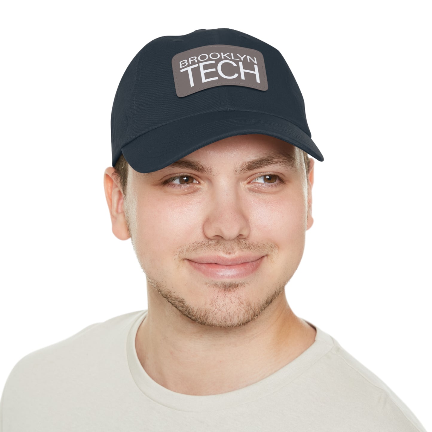 Modern Brooklyn Tech - Hat With Rectangular Leather Patch